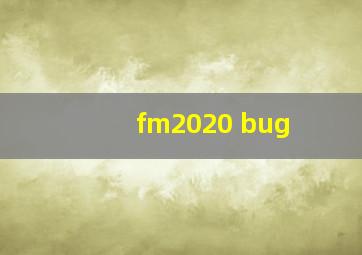 fm2020 bug